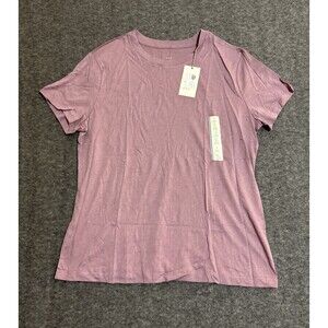 A New Day Women’s Blouse Short Sleeve Purple Large